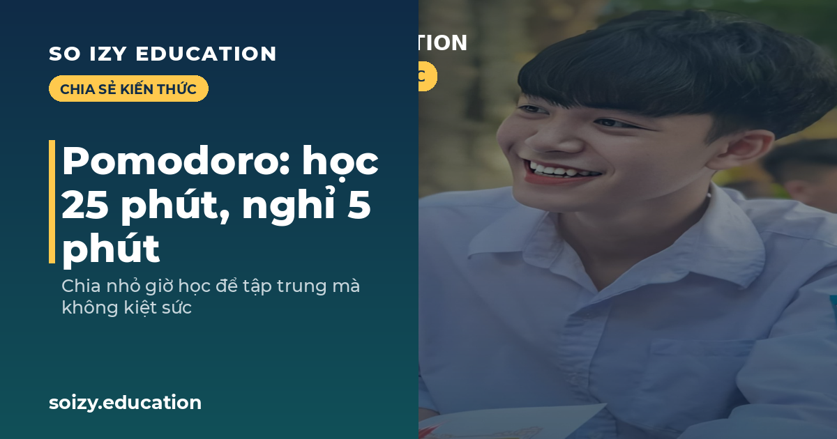 So Izy — Pomodoro: học 25 phút, nghỉ 5 phút