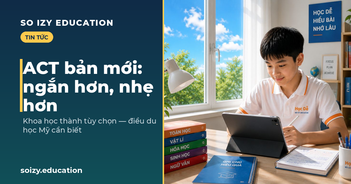 So Izy — ACT bản mới: ngắn hơn, Khoa học tùy chọn