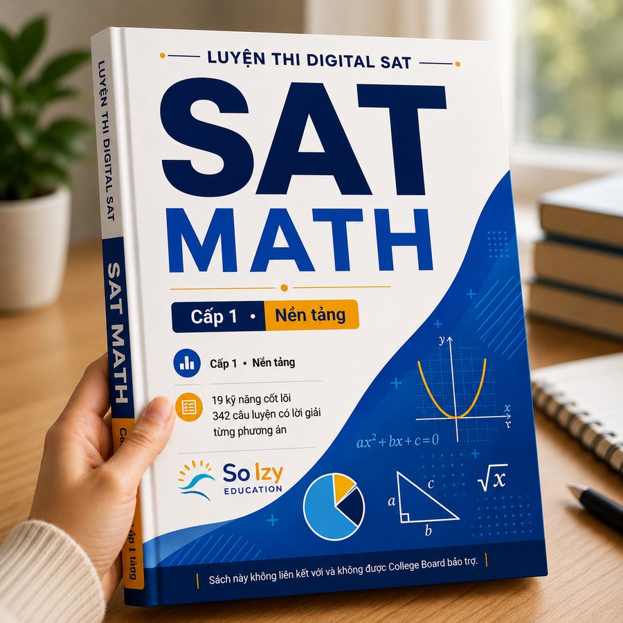 Bìa sách SAT Math Cấp 1 Nền tảng