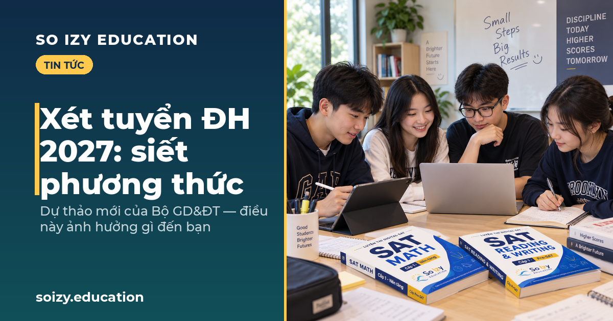 So Izy — Xét tuyển ĐH 2027: siết phương thức