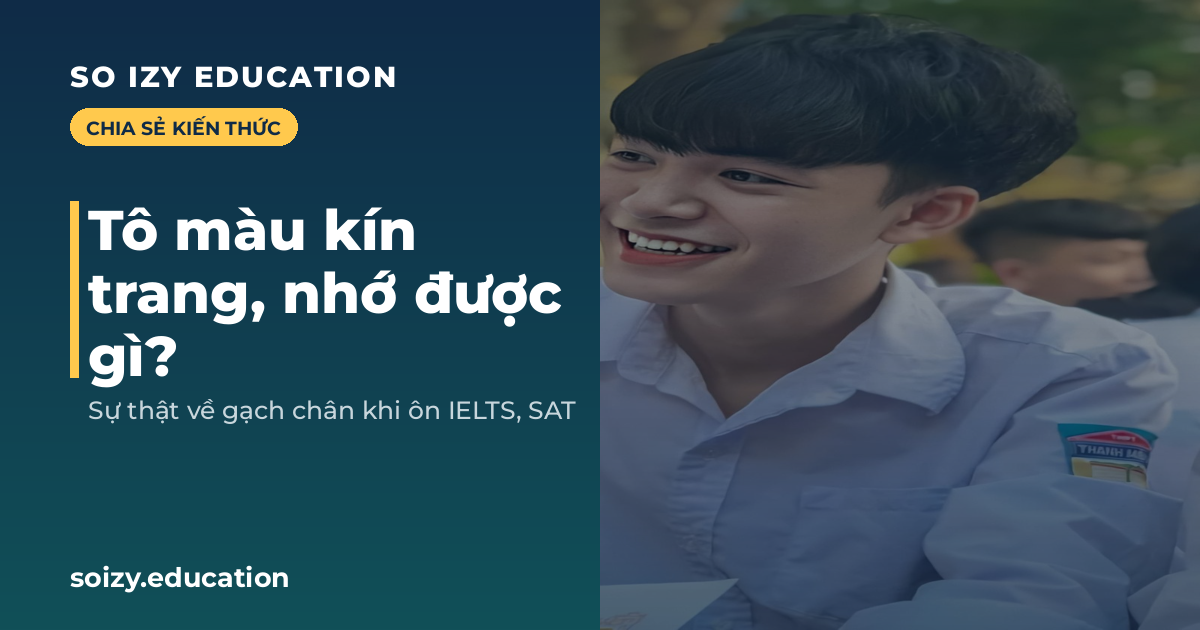 So Izy — Tô màu kín trang, nhớ được gì?